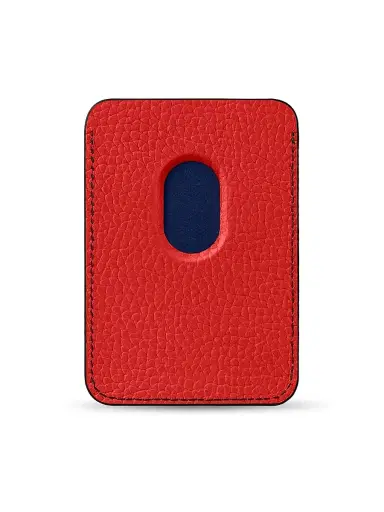 Maison de Sabre Leather MagSafe Wallet - Rouge Noir | Thumbnail 4 Maison de Sabre Leather MagSafe Wallet - Rouge Noir | Thumbnail 4