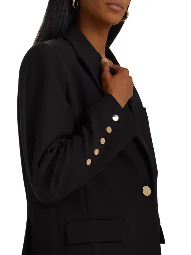 Toccin Women's Willa Boyfriend Blazer - Jet | Thumbnail 6 Toccin Women's Willa Boyfriend Blazer - Jet | Thumbnail 6
