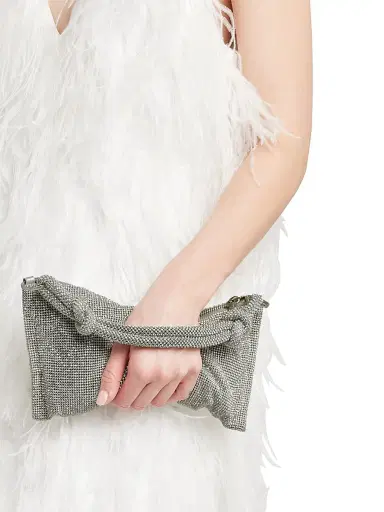 Cult Gaia Women's Nano Hera Rhinestone Mesh Shoulder Bag | Thumbnail 3 Cult Gaia Women's Nano Hera Rhinestone Mesh Shoulder Bag | Thumbnail 3