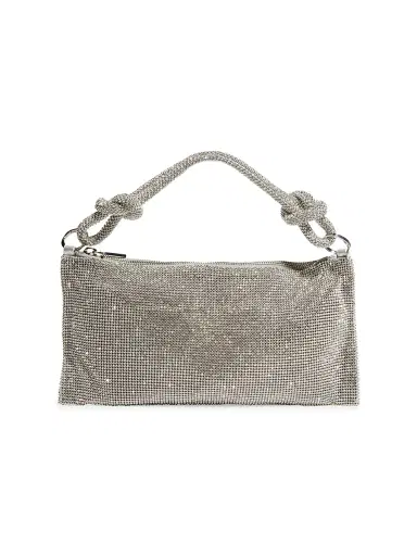 Cult Gaia Women's Nano Hera Rhinestone Mesh Shoulder Bag | Thumbnail 1 Cult Gaia Women's Nano Hera Rhinestone Mesh Shoulder Bag | Thumbnail 1