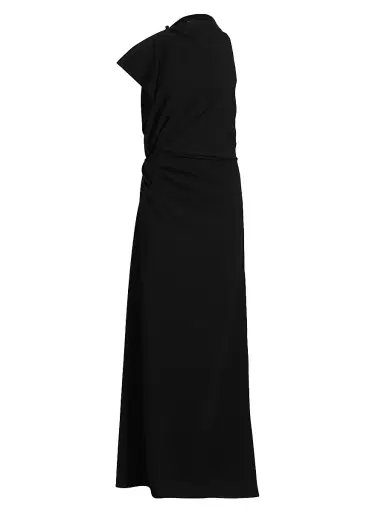 Proenza Schouler Women's Devyn Crêpe Drape Maxi Dress - Black | Thumbnail 1 Proenza Schouler Women's Devyn Crêpe Drape Maxi Dress - Black | Thumbnail 1