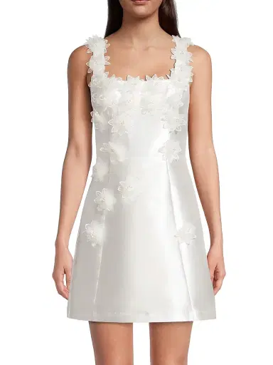 Elliatt Women's Elder Embellished Minidress - Ivory - Size Large | Thumbnail 3 Elliatt Women's Elder Embellished Minidress - Ivory - Size Large | Thumbnail 3