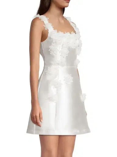 Elliatt Women's Elder Embellished Minidress - Ivory - Size Large | Thumbnail 4 Elliatt Women's Elder Embellished Minidress - Ivory - Size Large | Thumbnail 4