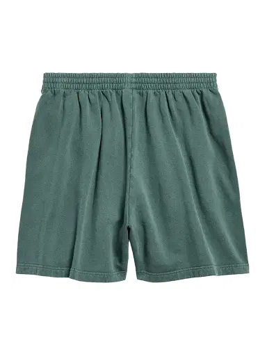 Balenciaga Men's Basketball Sweat Shorts - Dark Green | Thumbnail 2 Balenciaga Men's Basketball Sweat Shorts - Dark Green | Thumbnail 2