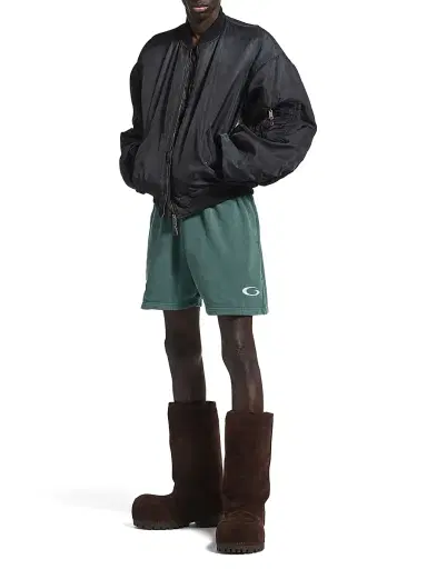 Balenciaga Men's Basketball Sweat Shorts - Dark Green | Thumbnail 6 Balenciaga Men's Basketball Sweat Shorts - Dark Green | Thumbnail 6