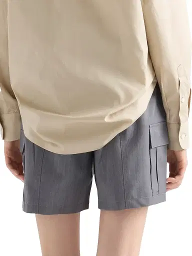 Prada Women's Light Mohair Shorts - Grey | Thumbnail 4 Prada Women's Light Mohair Shorts - Grey | Thumbnail 4