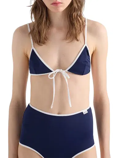 Prada Women's Jersey Bikini Top - Blue - Size XL | Thumbnail 3 Prada Women's Jersey Bikini Top - Blue - Size XL | Thumbnail 3