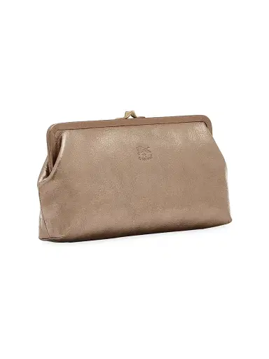 Il Bisonte Women's Metallic Leather Clutch - Bronze | Thumbnail 2 Il Bisonte Women's Metallic Leather Clutch - Bronze | Thumbnail 2