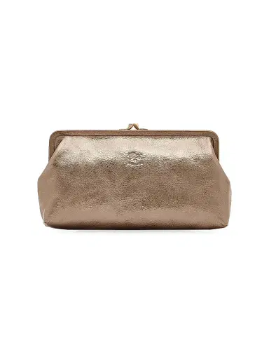 Il Bisonte Women's Metallic Leather Clutch - Bronze | Thumbnail 1 Il Bisonte Women's Metallic Leather Clutch - Bronze | Thumbnail 1