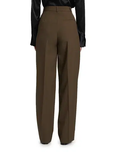 Róhe Women's Signature Tailored Wool Trousers - Forest | Thumbnail 5 Róhe Women's Signature Tailored Wool Trousers - Forest | Thumbnail 5