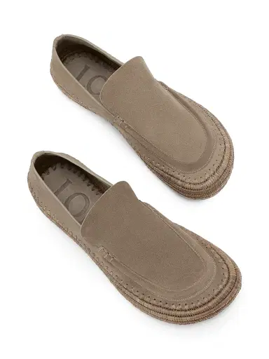 Loewe Men's x Paula's Ibiza Rio Suede Loafers - Stone Grey | Thumbnail 3 Loewe Men's x Paula's Ibiza Rio Suede Loafers - Stone Grey | Thumbnail 3