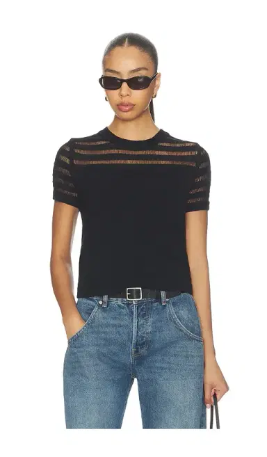 Rag & Bone Britt Short Sleeve Crew | Thumbnail 1 Rag & Bone Britt Short Sleeve Crew | Thumbnail 1