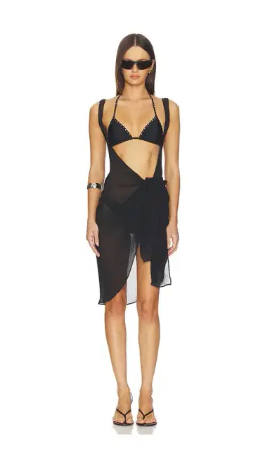 Skims Sheer Cover Up Dress Sarong | Thumbnail 1 Skims Sheer Cover Up Dress Sarong | Thumbnail 1