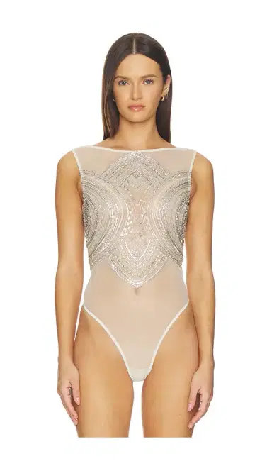 LaPointe x REVOLVE Mosaic Embroidered Bodysuit | Thumbnail 2 LaPointe x REVOLVE Mosaic Embroidered Bodysuit | Thumbnail 2