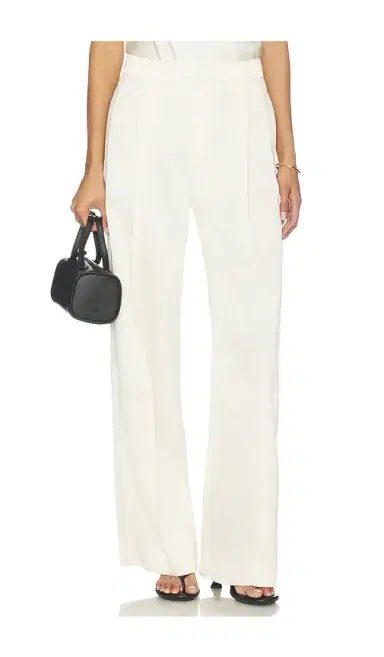 Vince High Waist Satin Trouser | Thumbnail 1 Vince High Waist Satin Trouser | Thumbnail 1