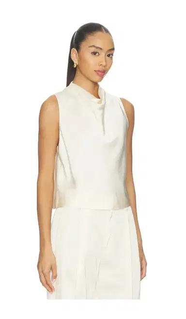 Vince Cropped Cowl Neck Top | Thumbnail 2 Vince Cropped Cowl Neck Top | Thumbnail 2