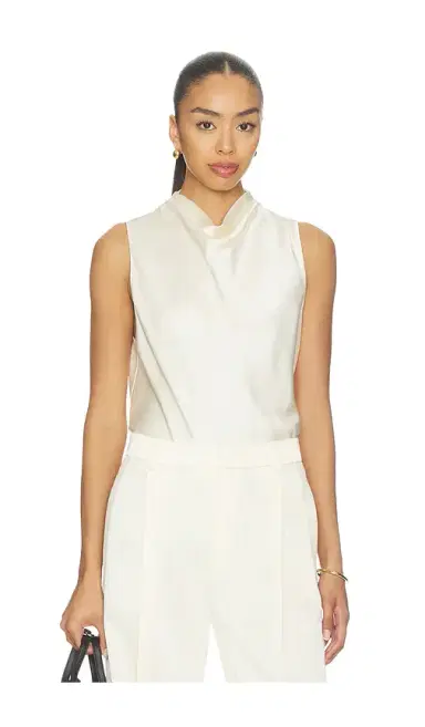 Vince Cropped Cowl Neck Top | Thumbnail 1 Vince Cropped Cowl Neck Top | Thumbnail 1