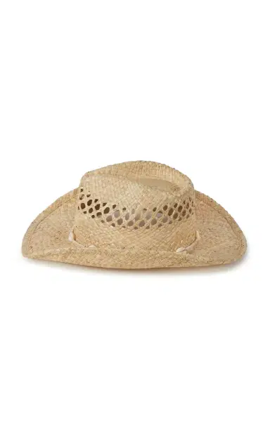 Lack of color Shell-Embellished Raffia Cowboy Hat | Thumbnail 5 Lack of color Shell-Embellished Raffia Cowboy Hat | Thumbnail 5