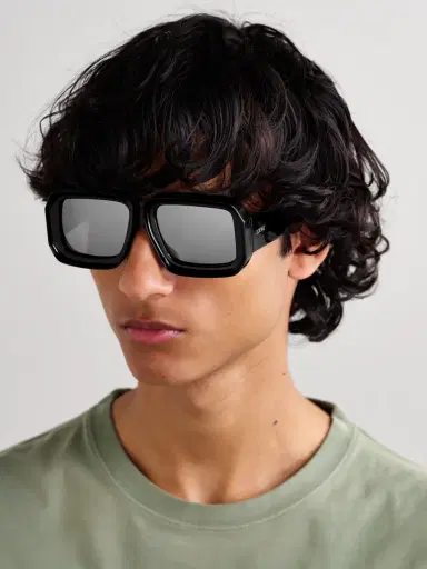 Loewe Paula's Ibiza Signature Black Mask Acetate Sunglasses - Men | Thumbnail 2 Loewe Paula's Ibiza Signature Black Mask Acetate Sunglasses - Men | Thumbnail 2