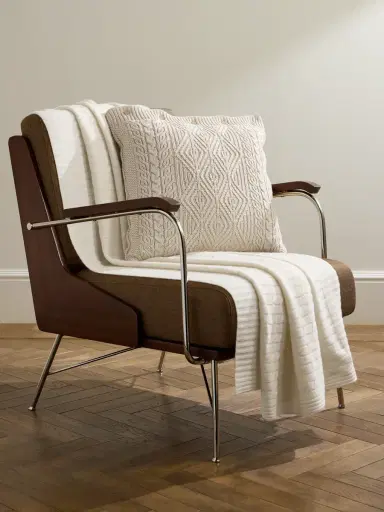 Ralph Lauren Home Cable-Knit Cashmere Throw - Men | Thumbnail 2 Ralph Lauren Home Cable-Knit Cashmere Throw - Men | Thumbnail 2