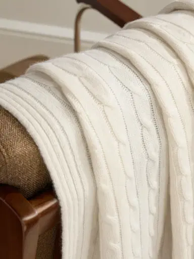 Ralph Lauren Home Cable-Knit Cashmere Throw - Men | Thumbnail 3 Ralph Lauren Home Cable-Knit Cashmere Throw - Men | Thumbnail 3