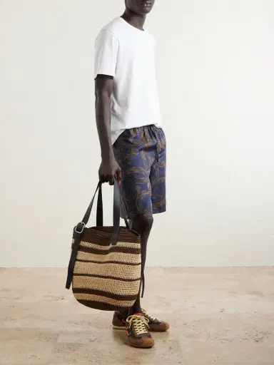 Loewe Paula's Ibiza Loop Basket Leather-Trimmed RaffiaTote Bag - Men | Thumbnail 3 Loewe Paula's Ibiza Loop Basket Leather-Trimmed RaffiaTote Bag - Men | Thumbnail 3