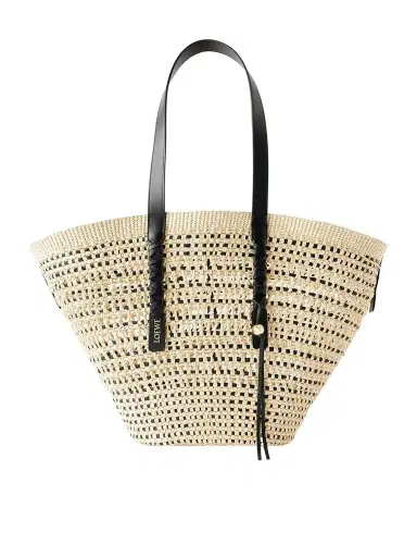 Loewe Paula's Ibiza Braid Basket Leather-Trimmed Raffia Tote Bag - Men | Thumbnail 1 Loewe Paula's Ibiza Braid Basket Leather-Trimmed Raffia Tote Bag - Men | Thumbnail 1