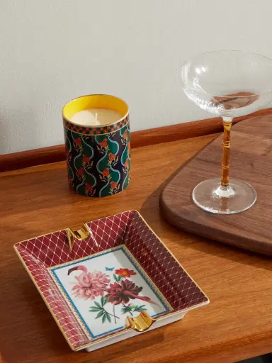 La DoubleJ Beto Val Birdbloom Painted Porcelain Ashtray - Men | Thumbnail 2 La DoubleJ Beto Val Birdbloom Painted Porcelain Ashtray - Men | Thumbnail 2