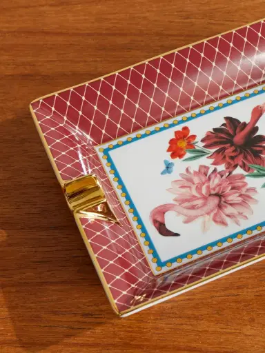 La DoubleJ Beto Val Birdbloom Painted Porcelain Ashtray - Men | Thumbnail 3 La DoubleJ Beto Val Birdbloom Painted Porcelain Ashtray - Men | Thumbnail 3