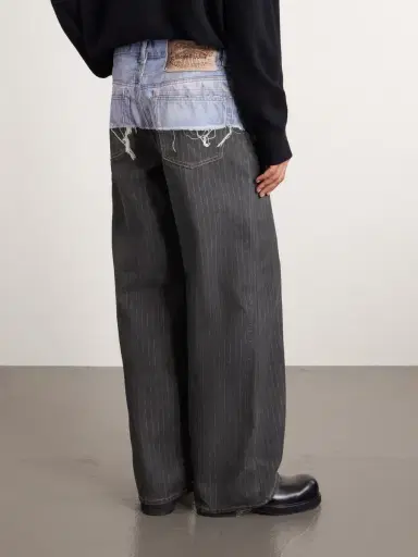 Acne Studios 1981 Straight-Leg Trompe L'oeil Organic Jeans - Men | Thumbnail 4 Acne Studios 1981 Straight-Leg Trompe L'oeil Organic Jeans - Men | Thumbnail 4