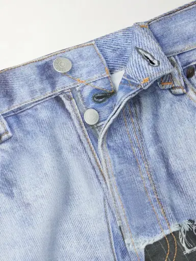 Acne Studios 1981 Straight-Leg Trompe L'oeil Organic Jeans - Men | Thumbnail 6 Acne Studios 1981 Straight-Leg Trompe L'oeil Organic Jeans - Men | Thumbnail 6
