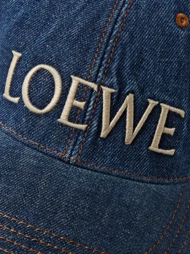 Loewe Paula's Ibiza Appliquéd Logo-Embroidered Denim Baseball Cap - Men | Thumbnail 4 Loewe Paula's Ibiza Appliquéd Logo-Embroidered Denim Baseball Cap - Men | Thumbnail 4