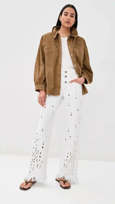 Isabel Marant Amia Jeans White | Thumbnail 2 Isabel Marant Amia Jeans White | Thumbnail 2