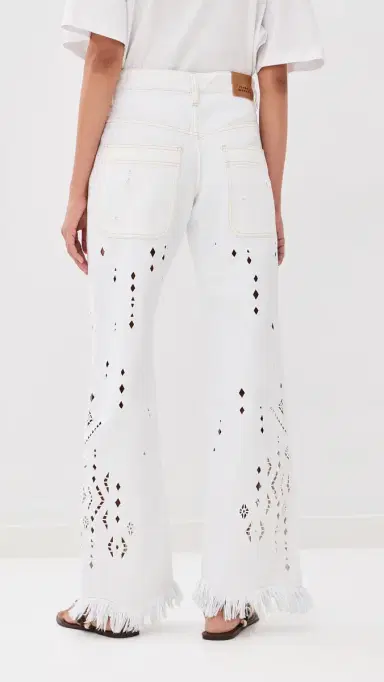 Isabel Marant Amia Jeans White | Thumbnail 4 Isabel Marant Amia Jeans White | Thumbnail 4