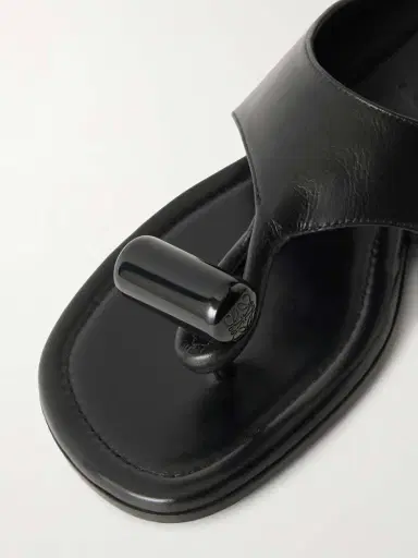 Loewe Toggle Leather Slides | Thumbnail 5 Loewe Toggle Leather Slides | Thumbnail 5