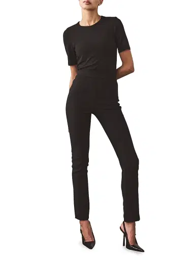 Artemis Diciero Women's Giselle Knit T-Shirt - Black - Size Large | Thumbnail 2 Artemis Diciero Women's Giselle Knit T-Shirt - Black - Size Large | Thumbnail 2