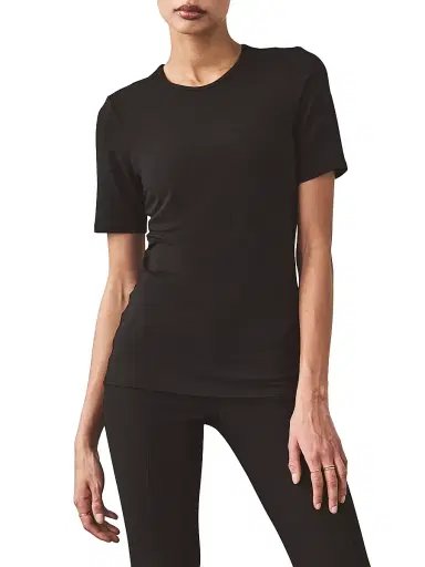 Artemis Diciero Women's Giselle Knit T-Shirt - Black - Size Large | Thumbnail 4 Artemis Diciero Women's Giselle Knit T-Shirt - Black - Size Large | Thumbnail 4