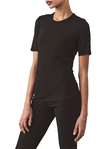 Artemis Diciero Women's Giselle Knit T-Shirt - Black - Size Large | Thumbnail 5 Artemis Diciero Women's Giselle Knit T-Shirt - Black - Size Large | Thumbnail 5