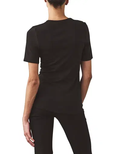 Artemis Diciero Women's Giselle Knit T-Shirt - Black - Size Large | Thumbnail 6 Artemis Diciero Women's Giselle Knit T-Shirt - Black - Size Large | Thumbnail 6