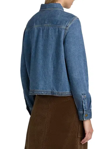 Rails Women's Ports Denim Top - Antique Blue | Thumbnail 5 Rails Women's Ports Denim Top - Antique Blue | Thumbnail 5