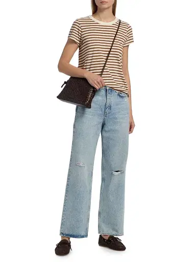 rag & bone Women's Shea High-Rise Relaxed Straight Jeans - Calypso Holes | Thumbnail 2 rag & bone Women's Shea High-Rise Relaxed Straight Jeans - Calypso Holes | Thumbnail 2