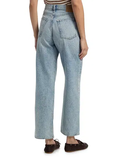 rag & bone Women's Shea High-Rise Relaxed Straight Jeans - Calypso Holes | Thumbnail 5 rag & bone Women's Shea High-Rise Relaxed Straight Jeans - Calypso Holes | Thumbnail 5