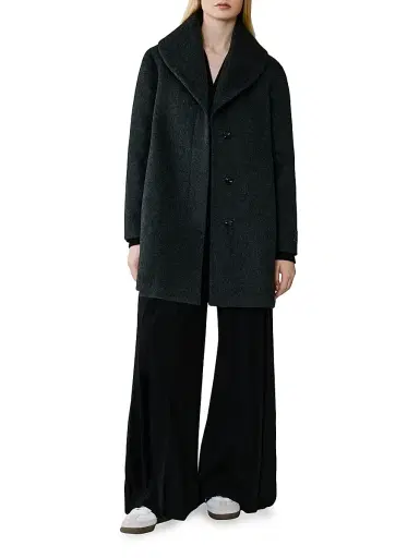 Soia & Kyo Women's Elsa Wool-Blend Shawl Collar Coat - Black Heather - Size Small | Thumbnail 2 Soia & Kyo Women's Elsa Wool-Blend Shawl Collar Coat - Black Heather - Size Small | Thumbnail 2