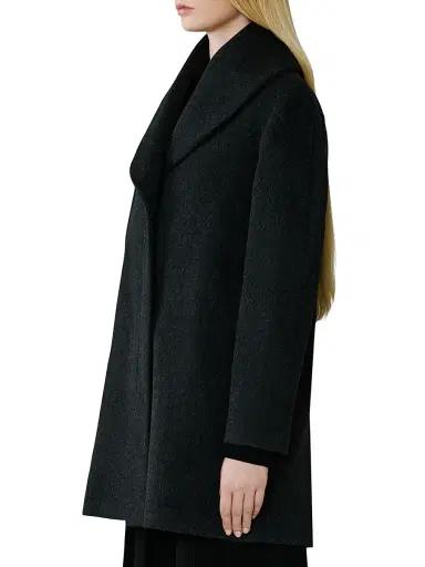 Soia & Kyo Women's Elsa Wool-Blend Shawl Collar Coat - Black Heather - Size Small | Thumbnail 3 Soia & Kyo Women's Elsa Wool-Blend Shawl Collar Coat - Black Heather - Size Small | Thumbnail 3