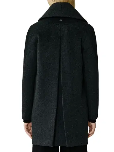 Soia & Kyo Women's Elsa Wool-Blend Shawl Collar Coat - Black Heather - Size Small | Thumbnail 4 Soia & Kyo Women's Elsa Wool-Blend Shawl Collar Coat - Black Heather - Size Small | Thumbnail 4