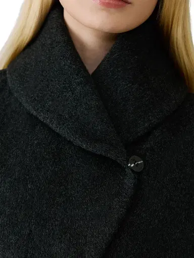 Soia & Kyo Women's Elsa Wool-Blend Shawl Collar Coat - Black Heather - Size Small | Thumbnail 6 Soia & Kyo Women's Elsa Wool-Blend Shawl Collar Coat - Black Heather - Size Small | Thumbnail 6