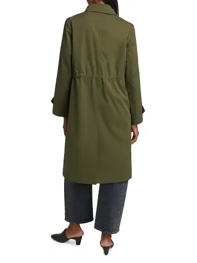 Mercer Collective Women's Melissa Trench Coat - Olive | Thumbnail 6 Mercer Collective Women's Melissa Trench Coat - Olive | Thumbnail 6