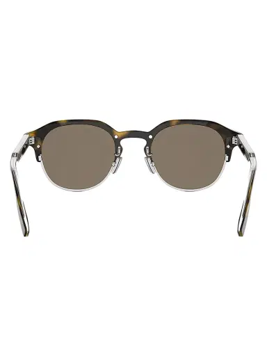 Dior Men's DioRibbon R1I 49MM Round Sunglasses - Dark Havana Green | Thumbnail 5 Dior Men's DioRibbon R1I 49MM Round Sunglasses - Dark Havana Green | Thumbnail 5