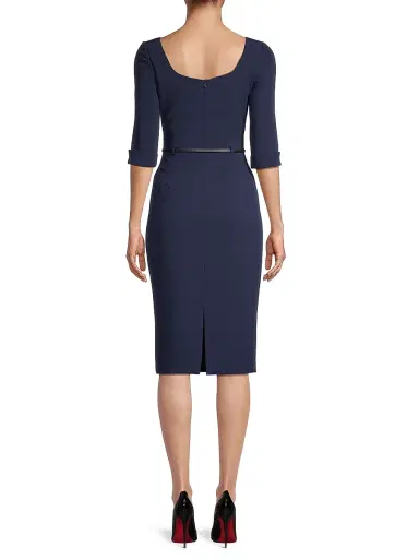 BLACK HALO Women's Jackie O Loft Woven Sheath Dress - Pacific Blue | Thumbnail 5 BLACK HALO Women's Jackie O Loft Woven Sheath Dress - Pacific Blue | Thumbnail 5