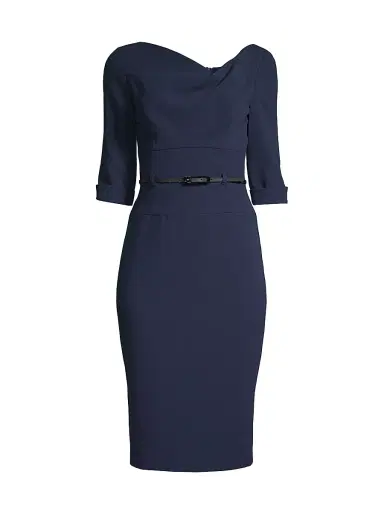 BLACK HALO Women's Jackie O Loft Woven Sheath Dress - Pacific Blue | Thumbnail 1 BLACK HALO Women's Jackie O Loft Woven Sheath Dress - Pacific Blue | Thumbnail 1